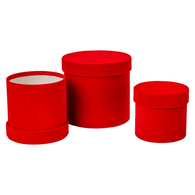 Boîte ronde velours SC0253