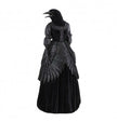 Statue lady corbeau