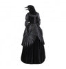 Statue lady corbeau