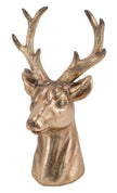 Tête de cerf or