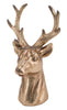 Tête de cerf or