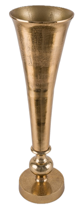 Vase doré long