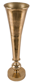 Vase doré long