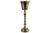Vase doré sur pied
