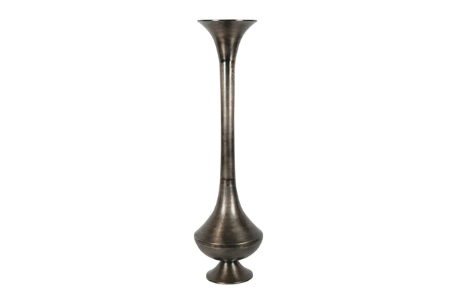 Vase long bronze fin