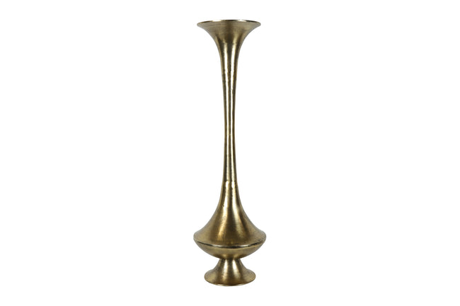 Vase long doré fin