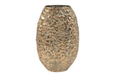 vase oval doré