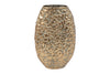vase oval doré
